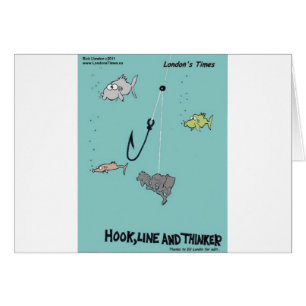 Hook Line & Thinker Funny Gifts Tees & Cards