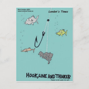 Hook Line & Thinker Funny Gifts Tees & Cards