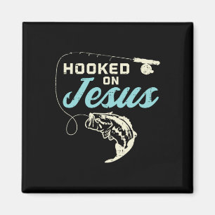 Hook On Jesus Byb Fishing Christian Religious God  Magnet
