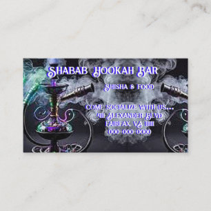Hookah Bar Standard, 3.5" x 2.0" Business Card