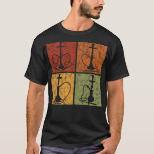 hookah Shisha bar retro shisha smoking water pipe  T-Shirt