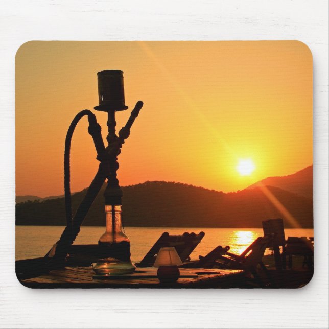 Hookah Sunset Turkey Mouse Mat (Front)