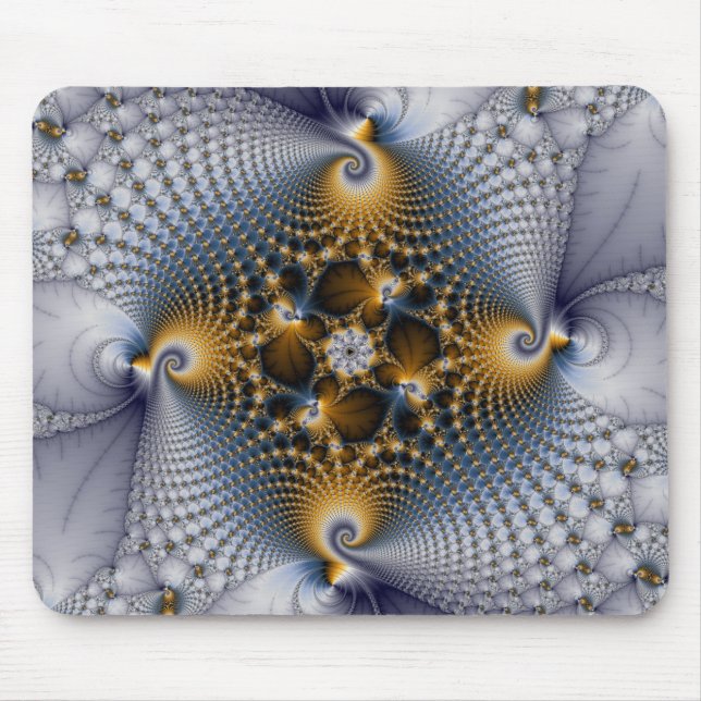 Hooked And Netted - Fractal Mouse Mat (Front)