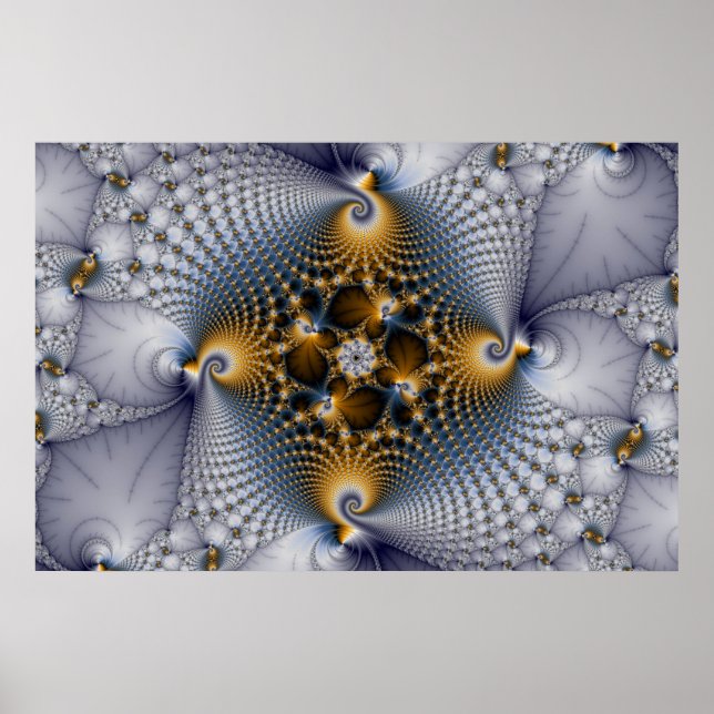 Hooked And Netted - Fractal Poster (Front)