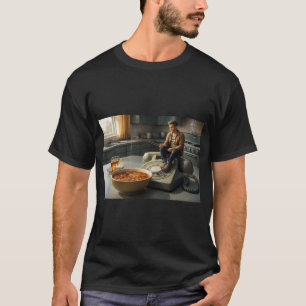 Hooked Catch – Fish on a Hook Illustration T-Shirt