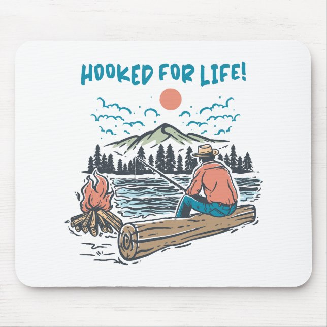 Hooked for Life Mouse Mat (Front)