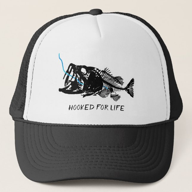 HOOKED FOR LIFE TRUCKER HAT (Front)