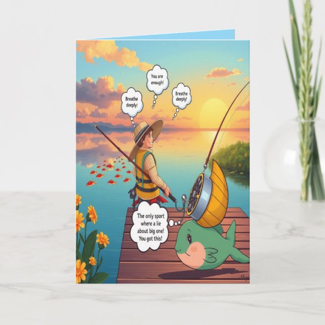 Hooked on Celebrating Birthday  Card (Front)