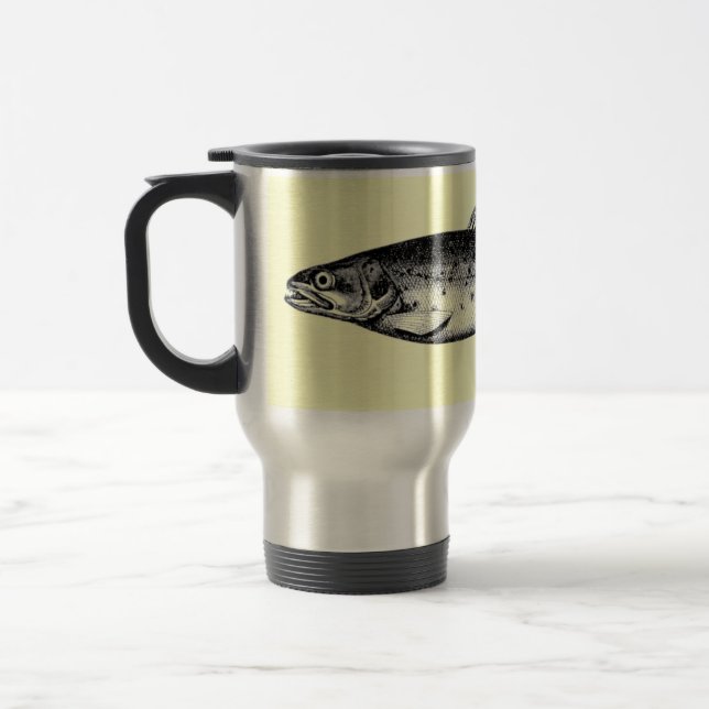 Hooked on Coffee Travel Mug (Left)
