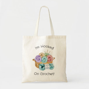 Hooked On Crochet Personalised Tote Bag