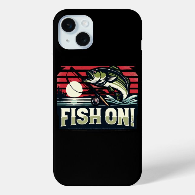 Hooked On Fishing Case-Mate iPhone Case (Back)