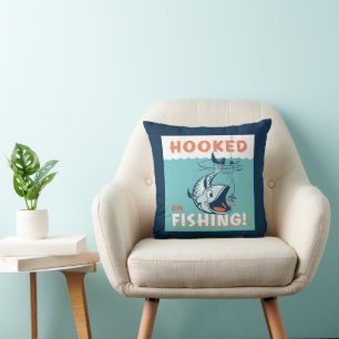 Hooked on Fishing Cushion