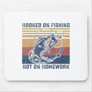 Hooked On Fishing Fishing Gifts For Boys B Fish Fu Mouse Mat