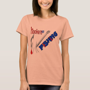 Hooked On Fishing Funny Fishing Shirt