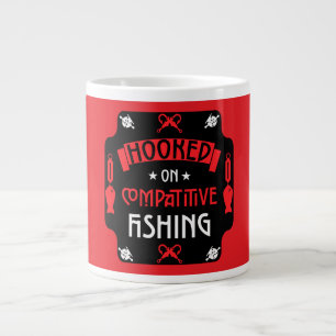 Hooked On Fishing Large Coffee Mug