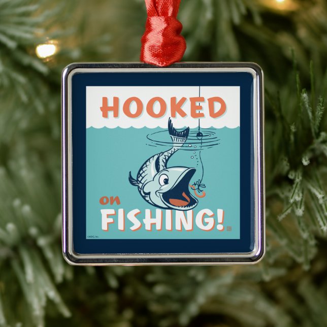 Hooked on Fishing Metal Tree Decoration (Tree)