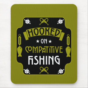 Hooked On Fishing Mouse Mat