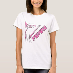 Hooked On Fishing Pink Hook T-Shirt