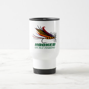 Hooked On Fly Fishing Travel Mug
