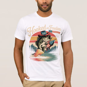 Hooked on Freedom Shirt – Patriotic Fishing