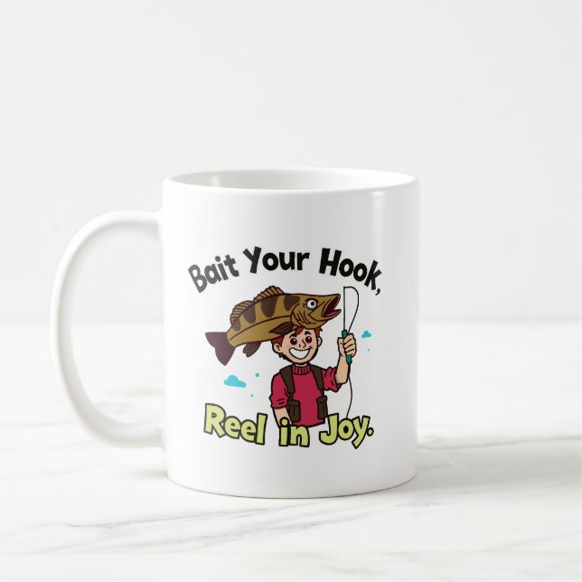Hooked on Fun Coffee Mug (Left)