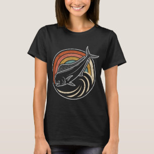 Hooked on good times fishing design with bass fis T-Shirt