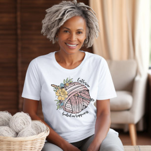 Hooked on Happiness Crochet Lovers Personalized T-Shirt