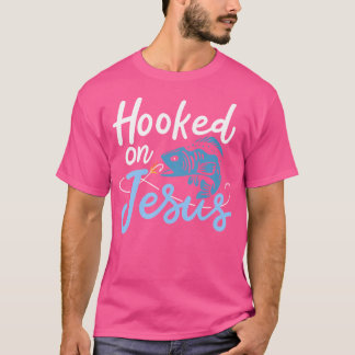 Hooked On Jesus Bass Fishing T-Shirt