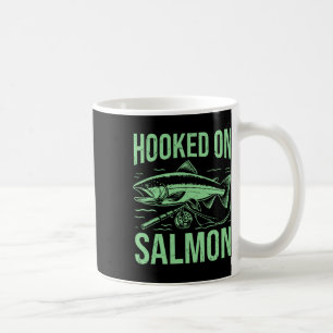 Hooked On Salmon Fishing Coffee Mug