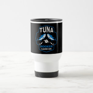 Hooked On Tuna Fishing Travel Mug