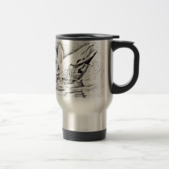 Hooked pike travel mug (Right)
