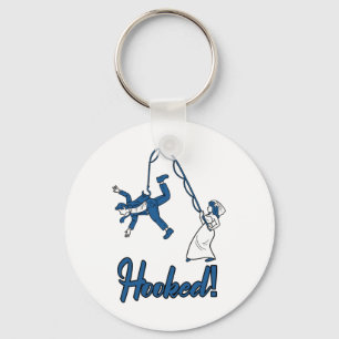 Hooked Wife Fishing Groom Funny Chelor's Party Men Key Ring