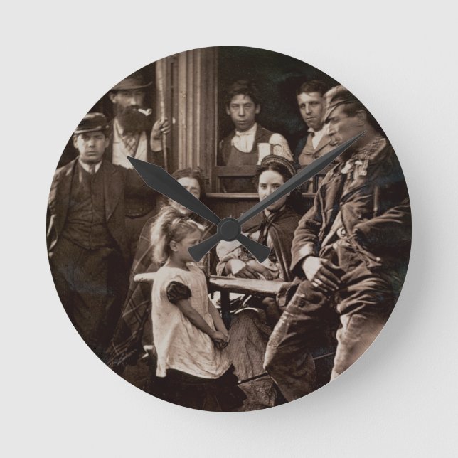 Hookey Alf of Whitechapel, from 'Street Life in Lo Round Clock (Front)