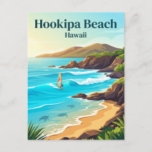Hookipa Beach Hawaii Postcard