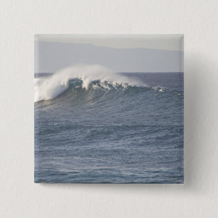 Hookipa Beach Park, North Shore of Maui, 15 Cm Square Badge