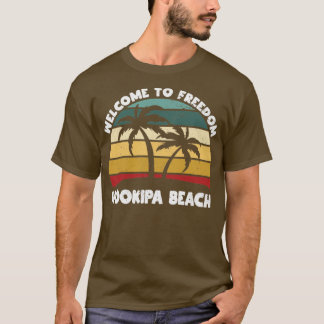 Hookipa Beach Welcome to Summer Hawaii Tropical  T-Shirt