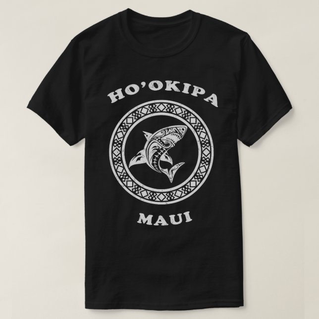 Hookipa Maui Vintage Retro Tribal  T-Shirt (Design Front)