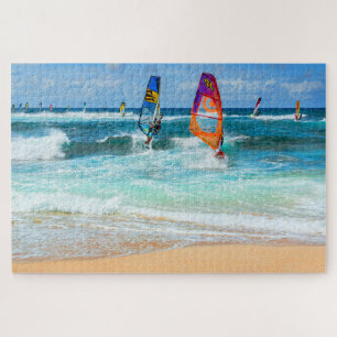 Ho'okipa Windsurfers, North Shore, Maui 1014 pc Jigsaw Puzzle