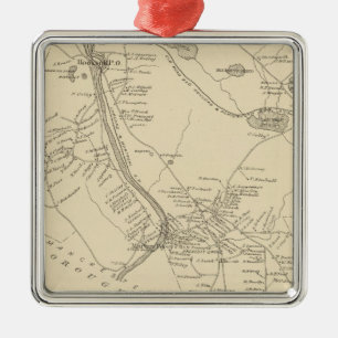 Hooksett, Merrimack Co Metal Tree Decoration