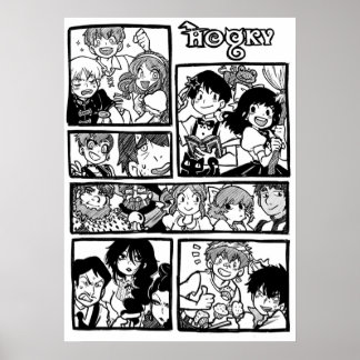 Hooky Comic Page Poster