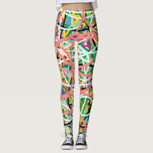 Hoola Hoopla multi coloured design globes Leggings