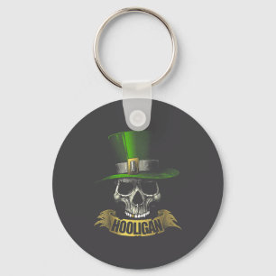 Hooligan Skull Funny Iri-shirt  Key Ring