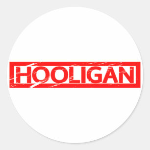 Hooligan Stamp Classic Round Sticker