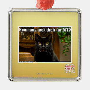 Hoomans Taek There fur OFF? Metal Tree Decoration