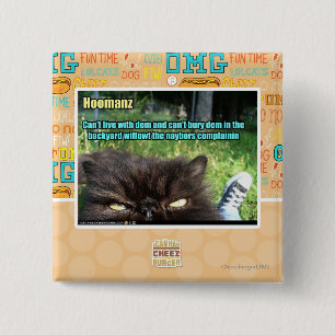 Hoomanz 15 Cm Square Badge