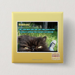 Hoomanz 15 Cm Square Badge