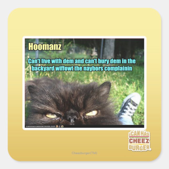 Hoomanz Square Sticker (Front)