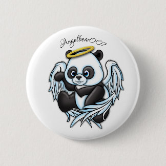 Hoooly it's Angel and a Bear 6 Cm Round Badge
