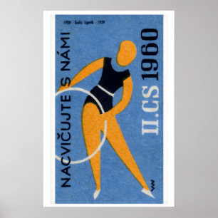 Hoop Dancing - Matchbox Print - Czech Wall Art