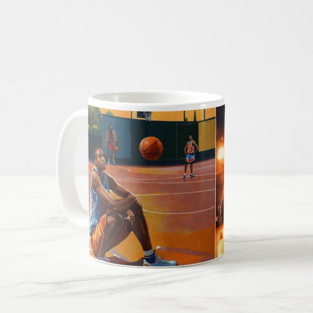 Hoop Dreams: Custom Basketball Mug (Front Left)